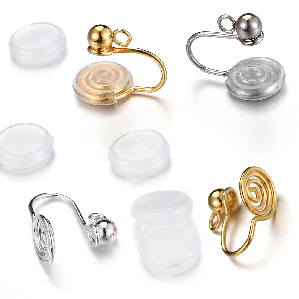 Coil Building Kit - 10개 스테인리스 스틸 귀걸이 클립 나선형