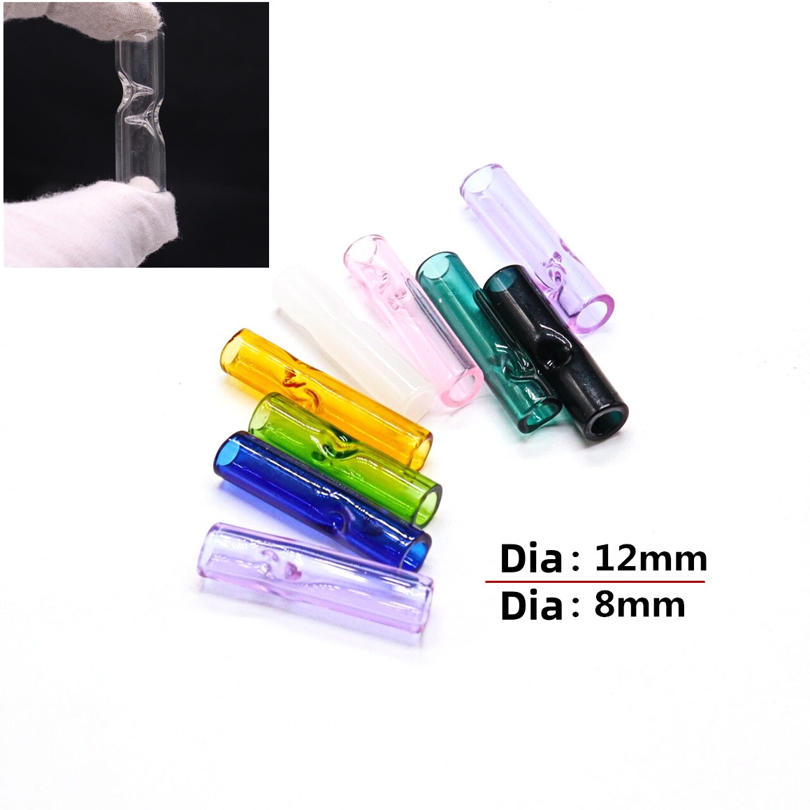 Accessories For Vaping - 4PCS 둥근 입 유리 담배 롤링
