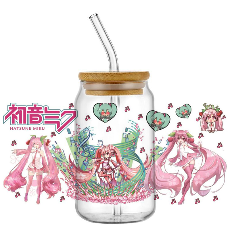 하츠네 미쿠 UV DTF 컵 랩 16oz Uvdtf 병 - Rdta Tank Glass 리뷰 및 가격