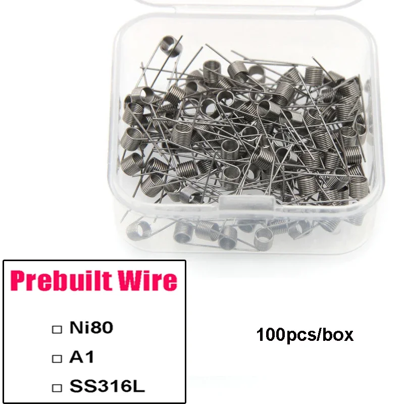 100 개/상자 사전 제작 코일 와이어 A1 SS316 - Coil Building Kit 리뷰 및 가격