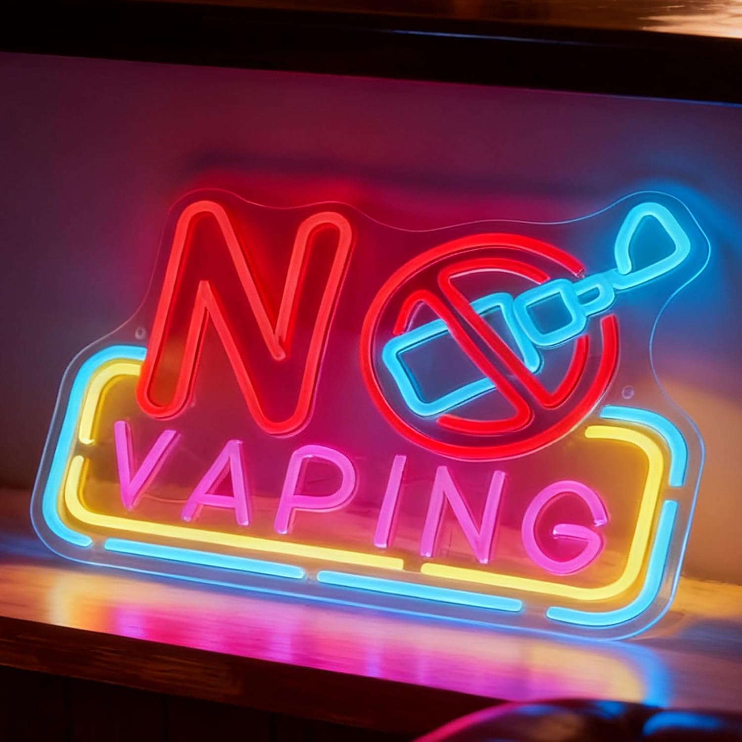 베이핑 금지 LED 네온사인 USB 전원 네온라이트 - - Vaping Shop 리뷰 및 가격