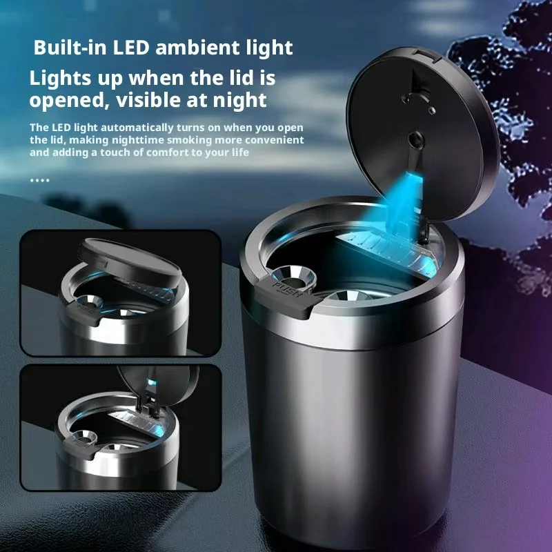 휴대용 LED 무연 자동차 재떨이, 범용 자동차 담배  - Vape Decoration 리뷰 및 가격