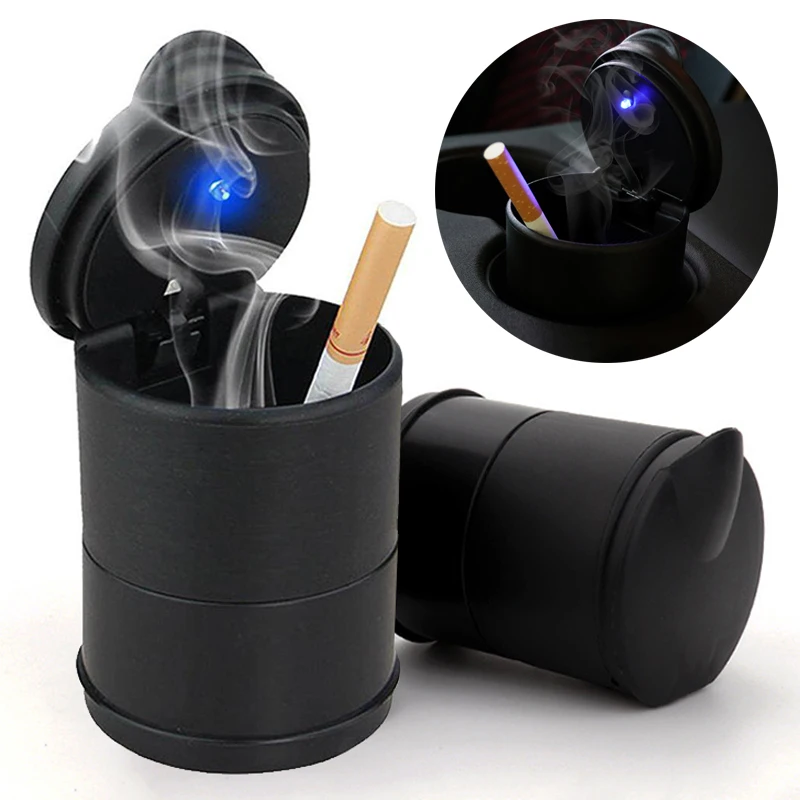 휴대용 자동차 LED 재떨이 범용 자동 재떨이 담배 재 - Vape Decoration 리뷰 및 가격