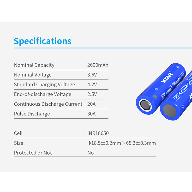 기존 XTAR 18650 2600mah 배터리 CDR  - Vape Battery 18650 리뷰 및 가격