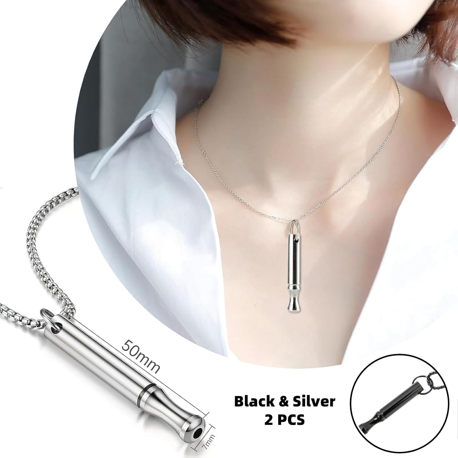 불안 완화를 위한 티타늄 스틸 호흡 목걸이 브레스링크  - Vape Accessory 리뷰 및 가격