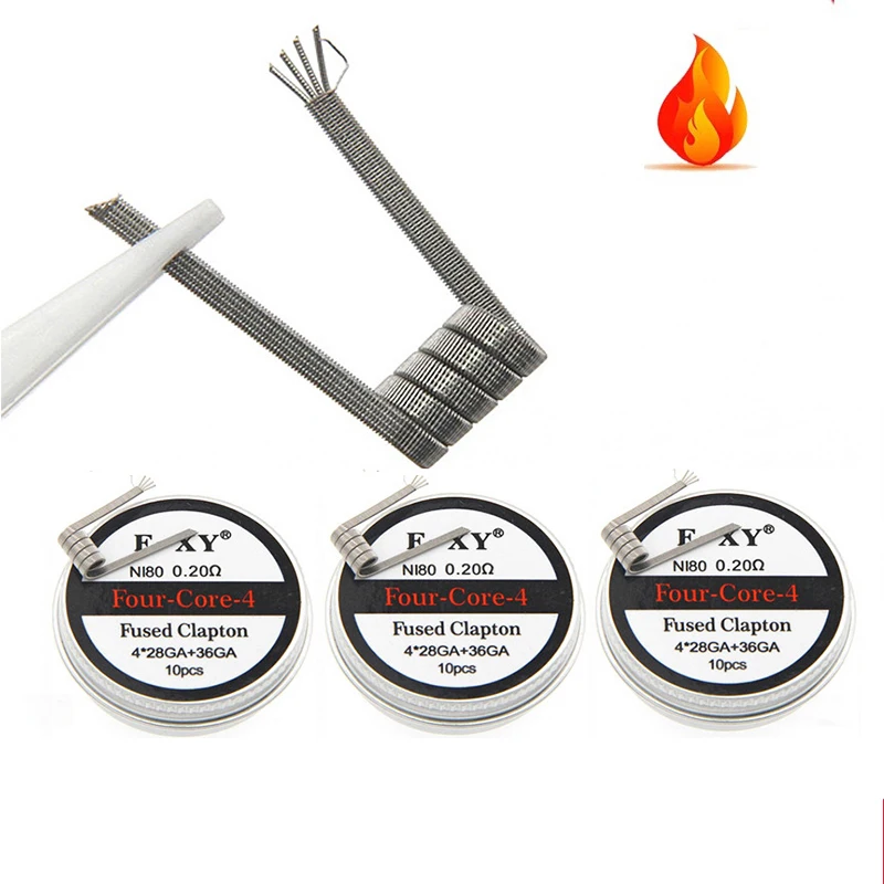 10 개/상자 Ni80 사전 제작 코일 융합 Clapt - Coil Building Kit 리뷰 및 가격